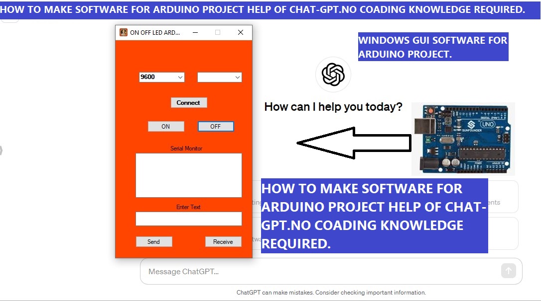 Read more about the article How to make visual basic windows software for arduino project help of chat gpt.