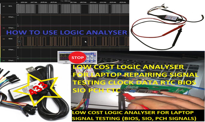 LOW COST LOGIC ANALYSER FOR I2C PROTOCOL TESTING.